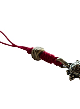 黄铜藏银佛珠手串侧挂卡子