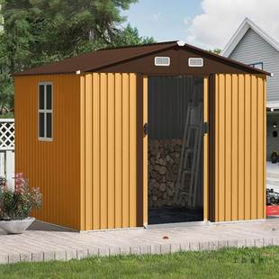 户外工具房庭院储物房室外花园组合屋简易可拆卸收纳间带窗临时房