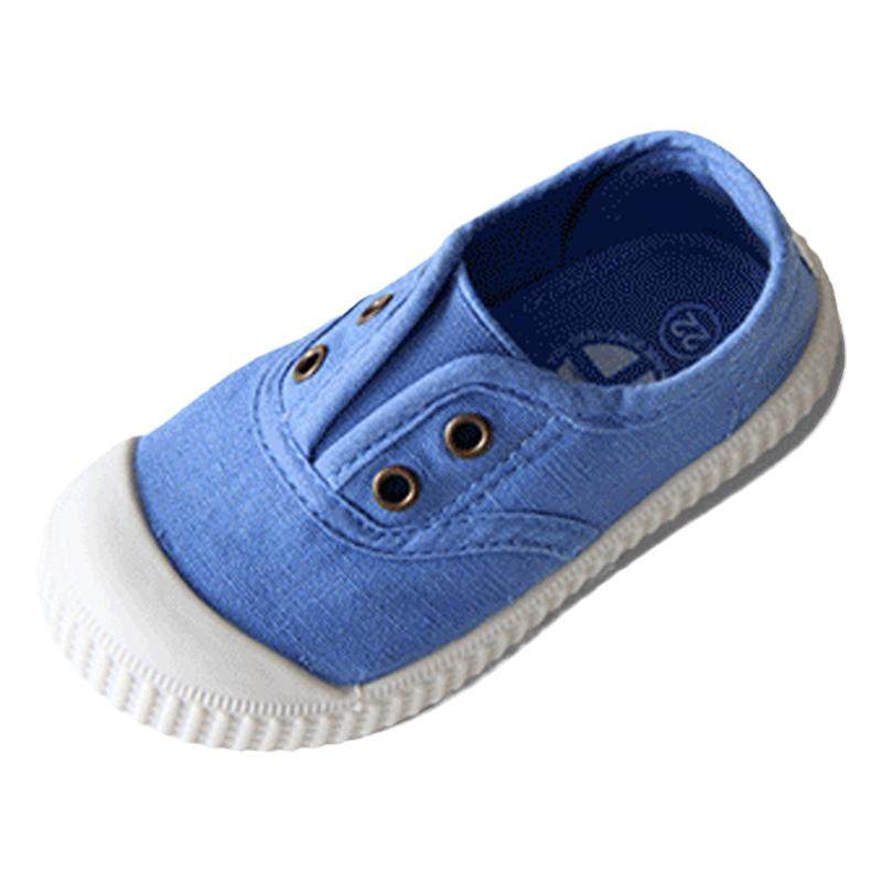 TOPSTAR儿童帆布鞋男童室内鞋女童软底布鞋幼儿园小白鞋宝宝单鞋