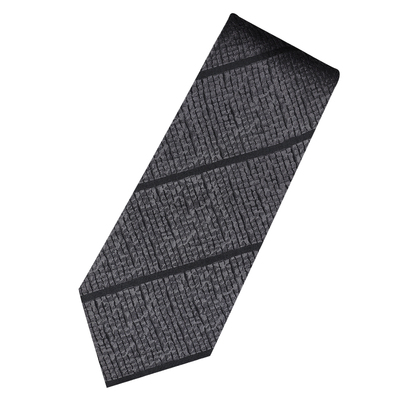 庞贝灰色地砖条纹复古领带
