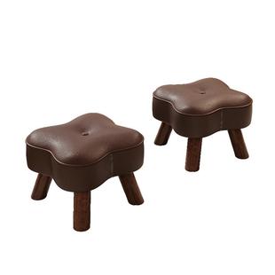 中古风实木小凳子家用矮凳沙发凳茶几凳搁脚凳新中式换鞋凳小板凳