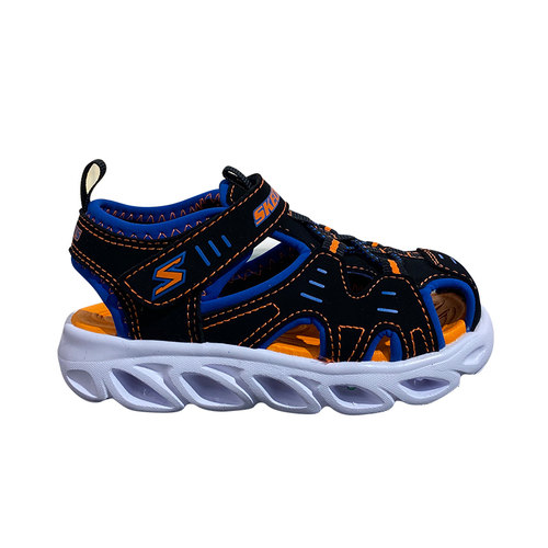 Skechers斯凯奇 男童鞋 超轻舒适沙滩鞋 小童休闲闪灯凉鞋400053N