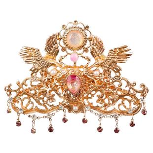 古装汉服发冠明制古典发饰唐风头冠头饰复古宫廷配饰端庄大气凤冠