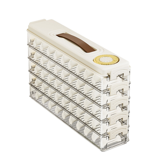 夹缝饺子收纳盒家用食品级冷冻专用密封保鲜包子馄饨速冻厨房冰箱