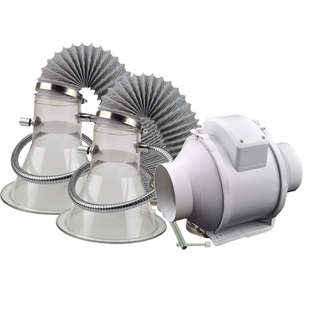 吸烟仪焊锡吸烟罩透明喇叭口排烟套装空气净化抽烟换气配套抽风机