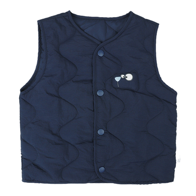 男童马甲秋冬款儿童背心2025冬季新款男孩夹棉保暖坎肩外穿学院风