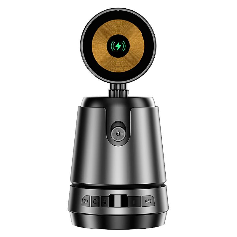 2025新磁吸充电云眼识别云台ai跟拍云台360度旋转边充边直播人脸追踪拍摄视频自拍杆智能手机稳定器手势跟踪