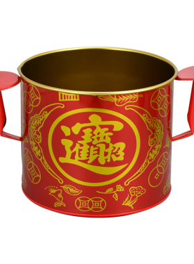 红色双耳铁香炉轻便式多功能香炉