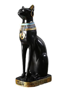 电视柜酒吧埃及猫咪轻奢风装饰品