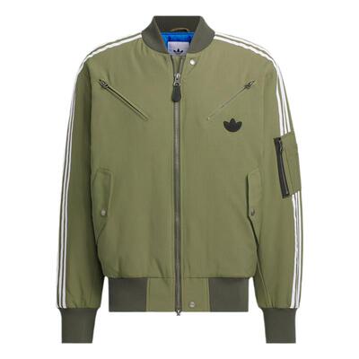 Adidas阿迪达斯三叶草男子2024冬季新款飞行员休闲宽松夹克JD3744