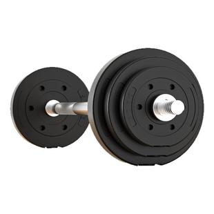 杠铃套装男士家用健身深蹲直杆曲杆举重器材扛铃哑铃两用组合女士