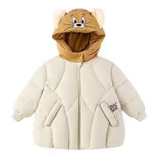 【猫和老鼠IP商场同款】巴拉巴拉宝宝羽绒服男童外套2026新款冬装