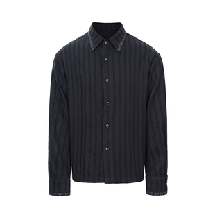 CATSSTAC 暗月天丝条纹衬衫 丝滑垂坠高级感 吸湿透气不粘身