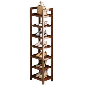 简易鞋架子楠竹门口多层窄小鞋柜家用防尘置物架收纳神器新款2025