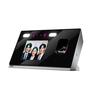 得力指纹人脸识别考勤机打卡机D30C动态面部员工多人识别无线WiFi扫脸签到机D5F刷脸工地上班手机远程打卡器