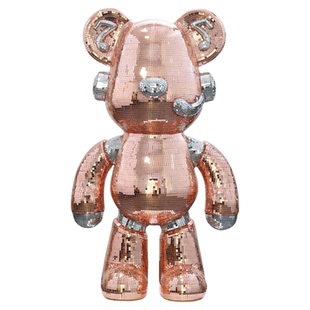 网红暴力熊客厅电视柜大型落地摆件高档轻奢装饰品家居大号存钱罐