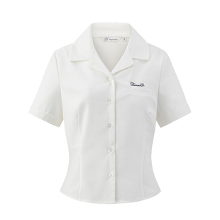 东京岁时记jk制服西装领短袖衬衫女夏季学院风白色毕业季班服套装