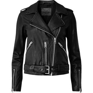 明星同款ALLSAINTS女士骑士羊皮衣Balfern时尚机车夹克秋季WL115E
