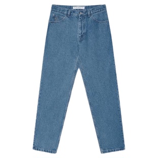 POLAR 25SS 瑞典滑板三色89!刺绣标准直筒原色水洗休闲牛仔裤长裤