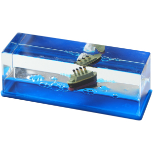 游轮流体漂流瓶桌面摆件网红永不沉没黑珍珠海盗船送男友毕业礼物