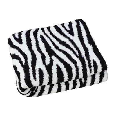 A类斑马纹半边绒毛毯航空毯