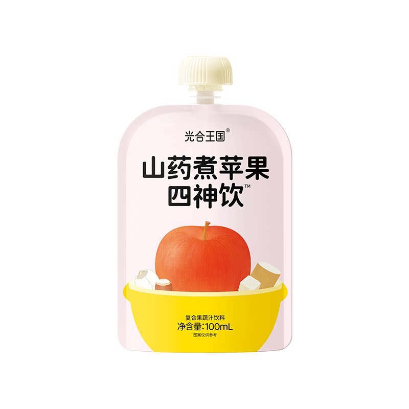 光合王国山楂苹果四神汤果蔬汁成人儿童水果汁开袋即饮100ml/10袋