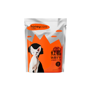 honeycare好命家矿石猫砂1.8kg红晶钠基矿砂好命天生