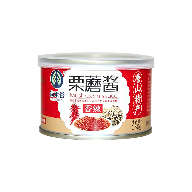 尚禾谷栗蘑酱中秋送礼香辣拌饭酱下饭酱迁西特产拌面酱罐装150g