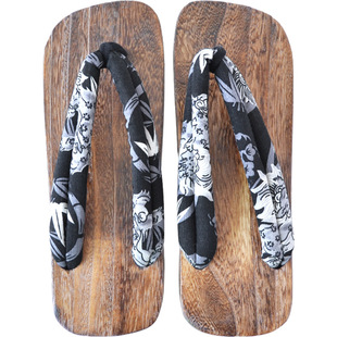 汉晋中国风非日本日式偏洞木屐中式人字拖木拖鞋男分左右cos凉拖