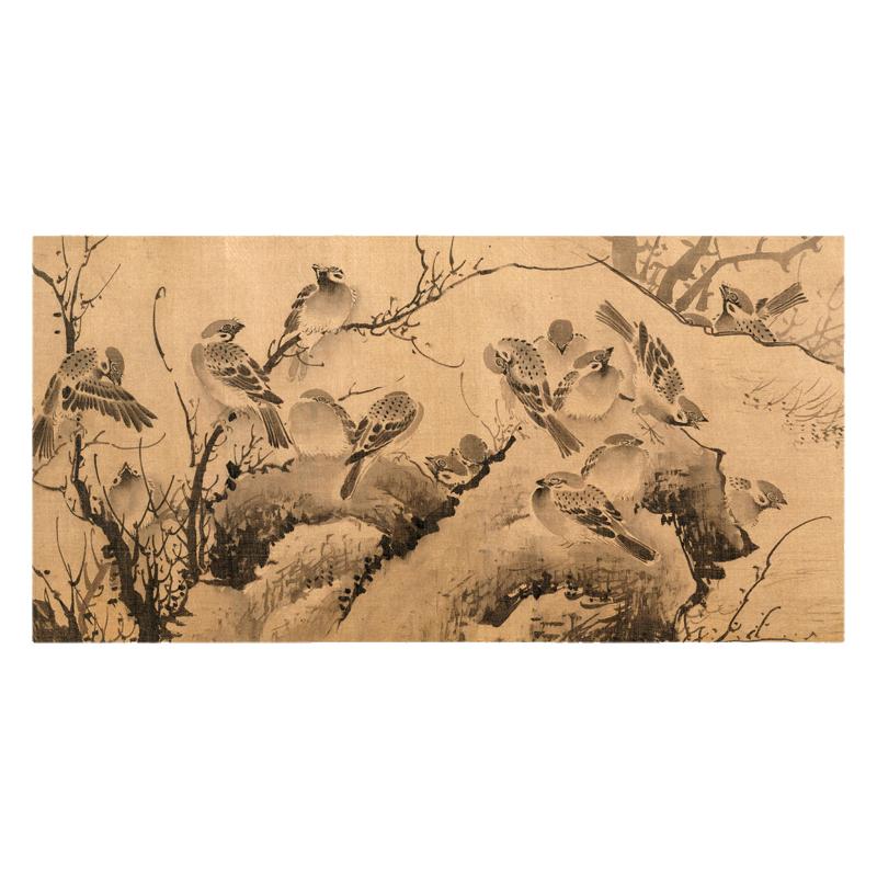 乔林百雀古代花鸟复制临摹国画