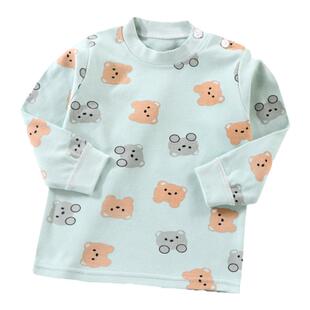 儿童纯棉秋衣上衣打底衫婴幼儿男童女童宝宝套头春秋款保暖衣内穿