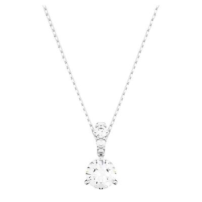 施华洛世奇Stilla链坠时尚圆形切割项链锁骨链精致小众配饰送礼物