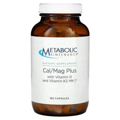 Metabolic Maintenance,加强型钙/镁营养胶囊，含维生素 D 和维生