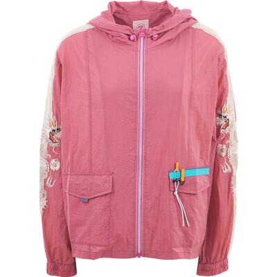 渔牌新中式女装2024春款带帽中国龙刺绣花轻薄休闲外套FGGAT008A