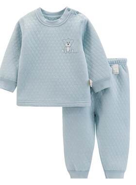 宝宝冬季内衣套装保暖打底衣服