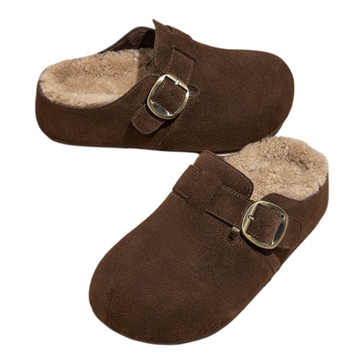 SNOWELF【5cm厚底毛毛拖鞋女】