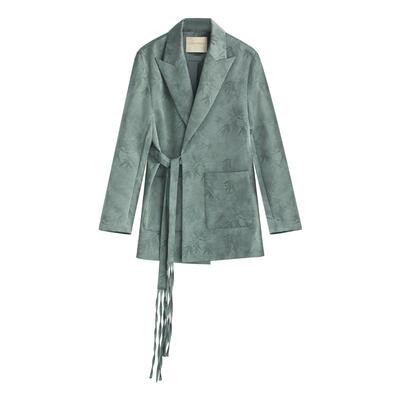 COCOBELLA新国风竹叶印花西装