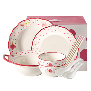 川岛屋餐具碗碟套装家用2026新款碗盘筷碗具订婚新婚乔迁新居礼物