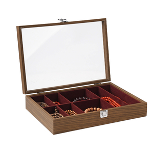 庙街文玩多功能珠宝首饰盒多功能大容量戒指项链吊坠手镯收纳盒