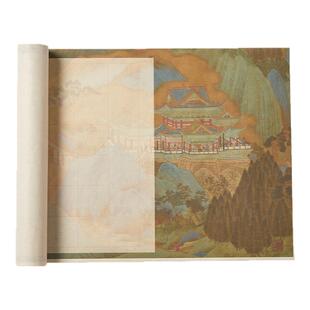 六品堂宣纸空白主题方格长卷作品纸微喷字帖初学入门书法练习纸兰亭序毛笔字纸软笔临摹半生熟成人临摹专用纸