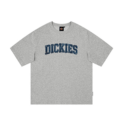 Dickies帝酷适休闲字母印花短袖T恤男夏季宽松圆领纯棉半袖上衣M