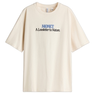 HM2026春季新款女装印花图案大廓形T恤1314589