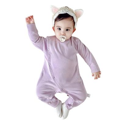 春秋纯棉婴儿护肚睡衣