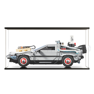 亚克力展示盒适用乐高回到未来系列时光机器汽车模型10300防尘罩