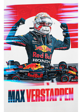 F1法拉利赛车海报装饰画