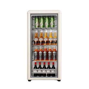 金立冰吧家用小型冷藏保鲜柜大容量办公室茶叶饮料红酒透明电冰箱