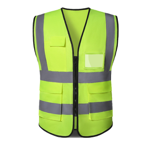 反光安全背心网眼透气施工马甲环卫工人交通建筑工作服工地反光衣