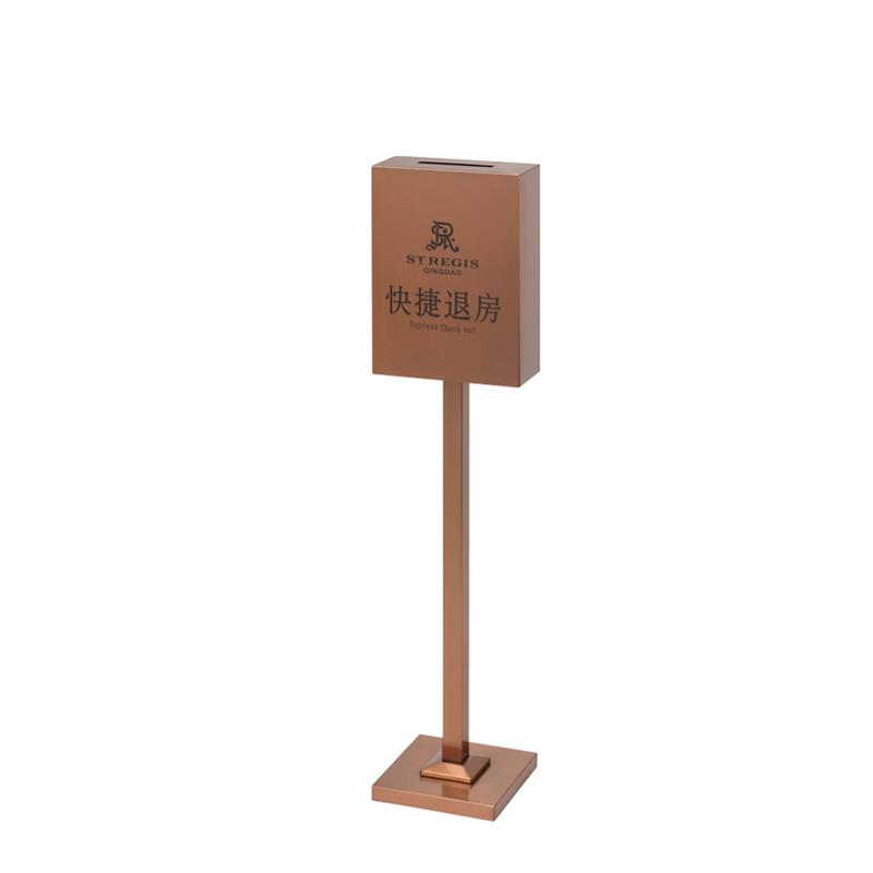 不锈钢立式指示牌移动快速退房牌