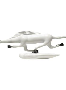 创意艺术马雕塑摆件追风飞马酒店大堂客厅办公室桌面装饰艺术陈设