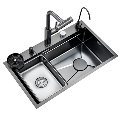 厨房水槽大单槽加厚SUS304不锈钢